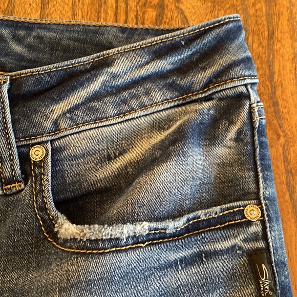 Avery Skinny Silver Jeans - W34/l27 - Picture 3 of 8